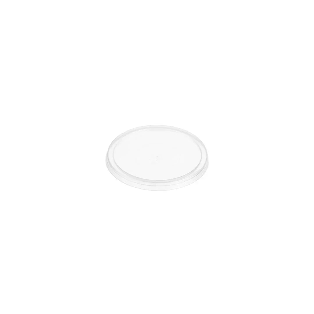 Clear plastic round lid for food packaging containers