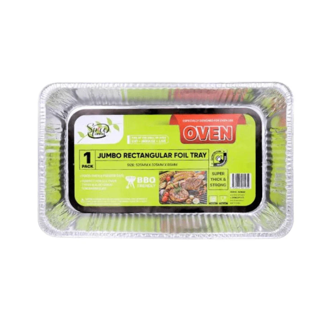 Jumbo rectangular aluminum foil oven tray for catering and BBQ