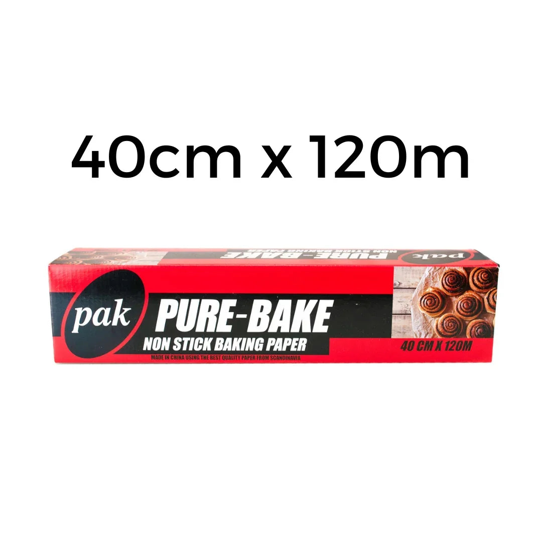 Pak Pure-Bake non-stick baking paper roll, 40cm x 120m