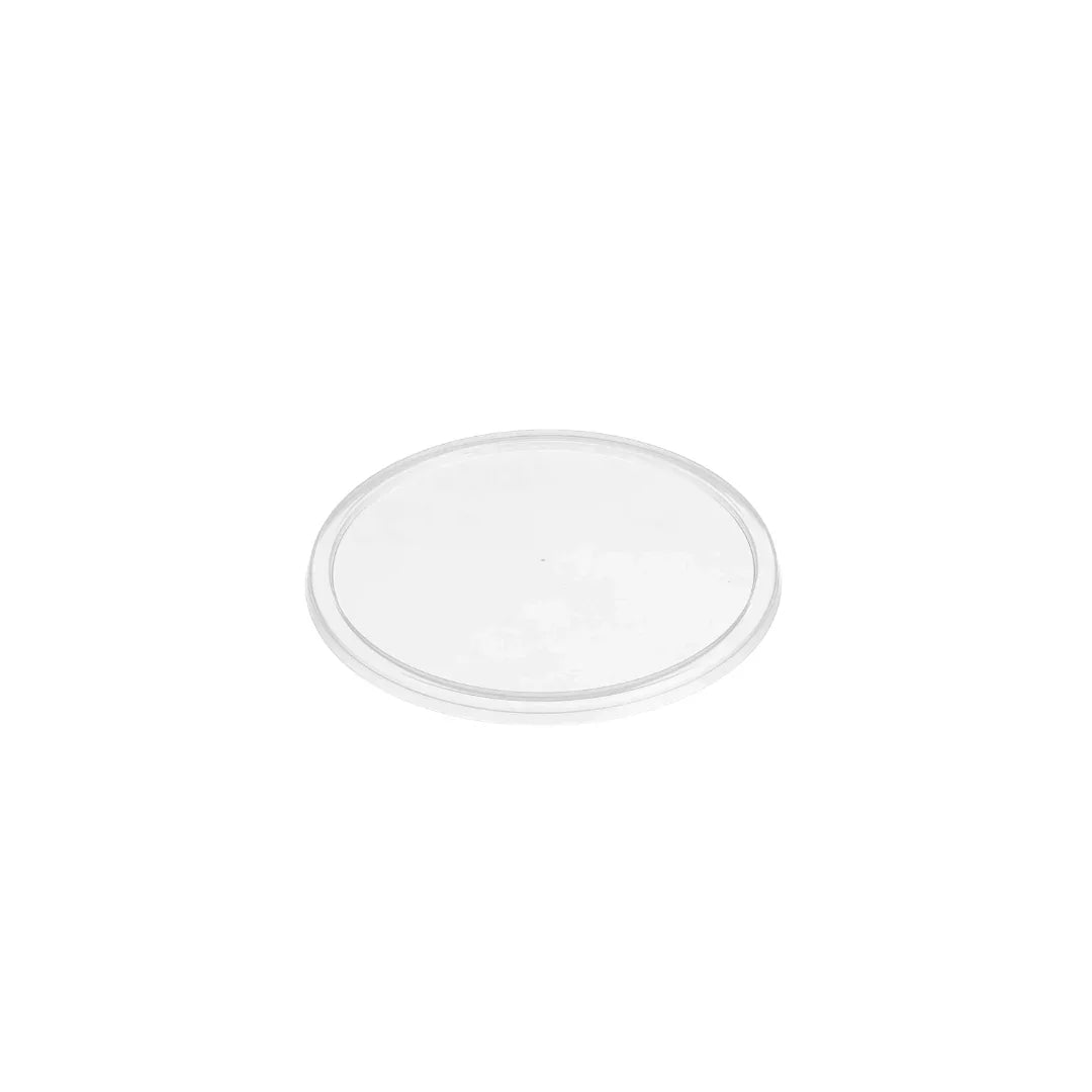 Clear plastic round lid for food packaging containers