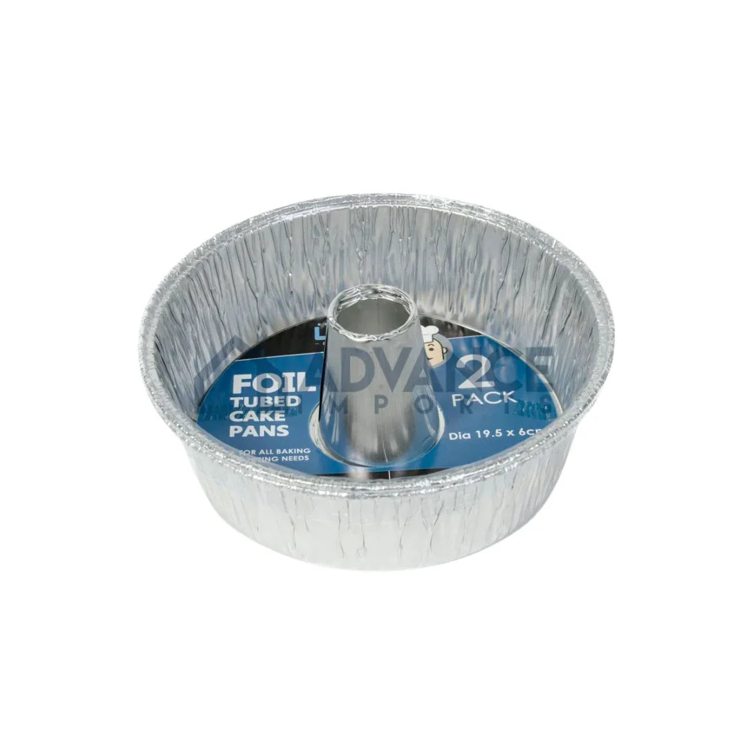 Disposable aluminum foil tubed cake pan for baking