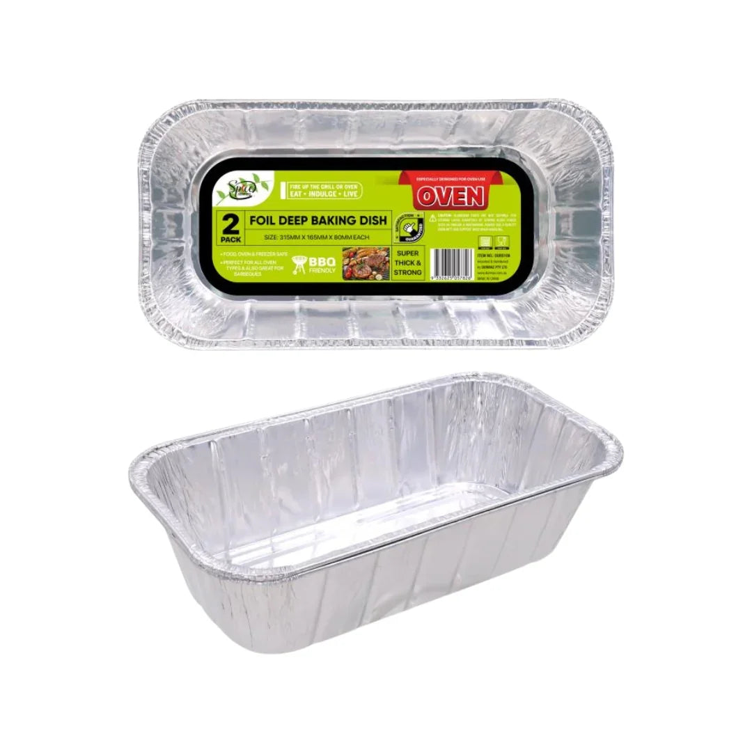 Disposable aluminium foil deep baking dishes for catering and food packaging