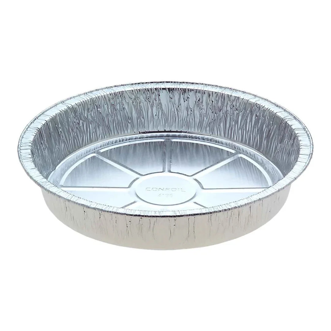 Round disposable aluminium foil catering pie pan