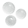 Clear Ripple Plates & Bowls - 6PK