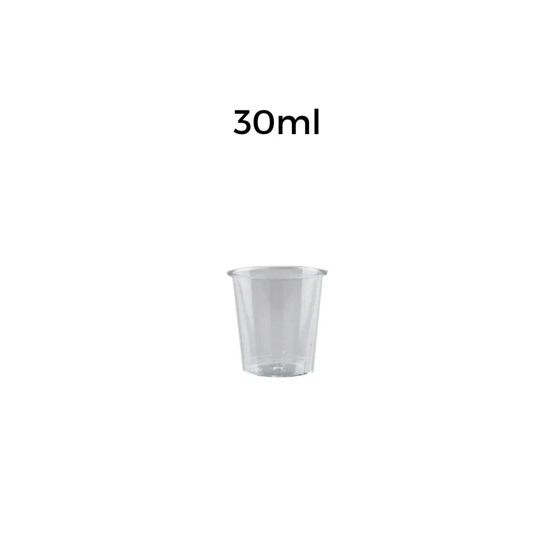 Clear plastic 30ml disposable tasting cup